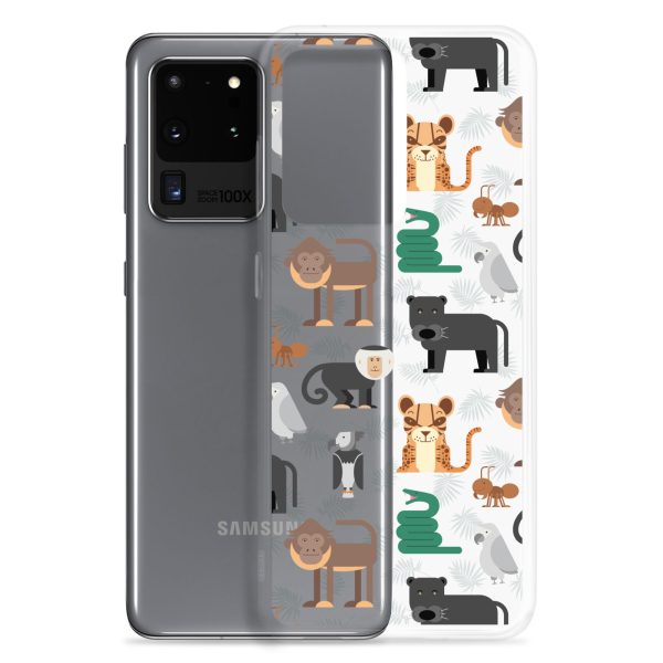 Amazon Jungle Animals Samsung Clear Case