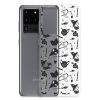 Black and White Halloween Samsung Clear Case