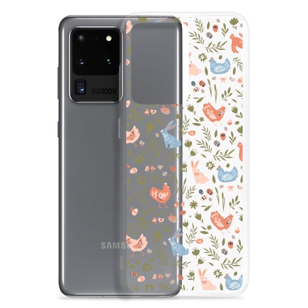 Bunnies and Hens Easter Samsung Clear Case