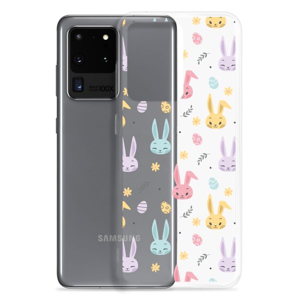 Colorful Bunnies Easter Samsung Clear Case