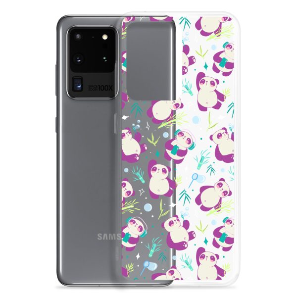 Cute Panda Bamboo Samsung Clear Case