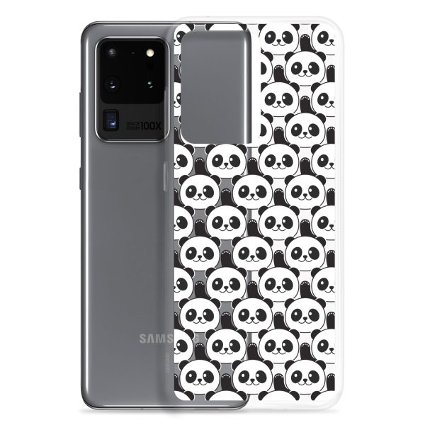 Cute Panda Bears Samsung Clear Case