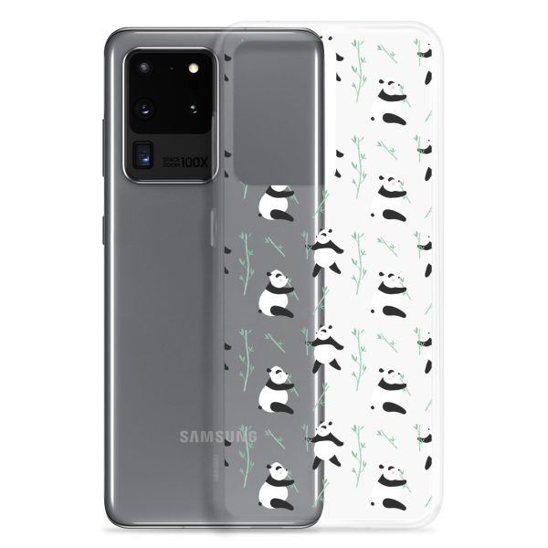 Cute Panda Samsung Clear Case
