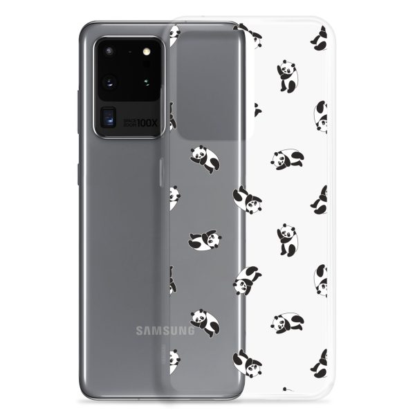Cute Pandas Samsung Clear Case