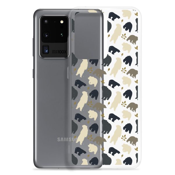Forest Bear Silhouette Samsung Clear Case