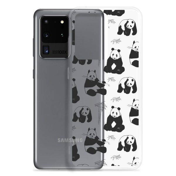 Panda Bears Bamboo Samsung Clear Case