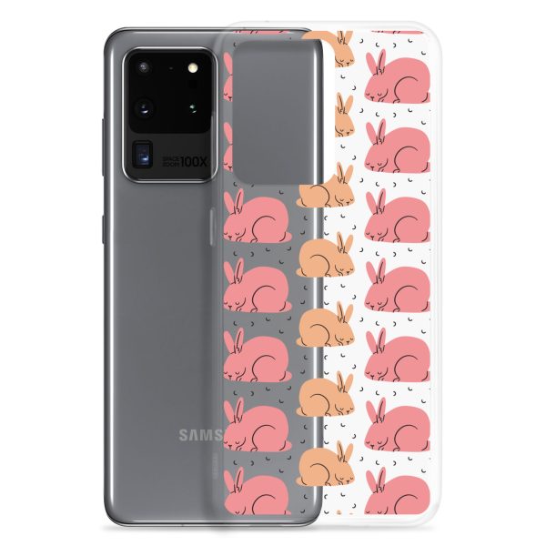Pink Bunnies Samsung Clear Case