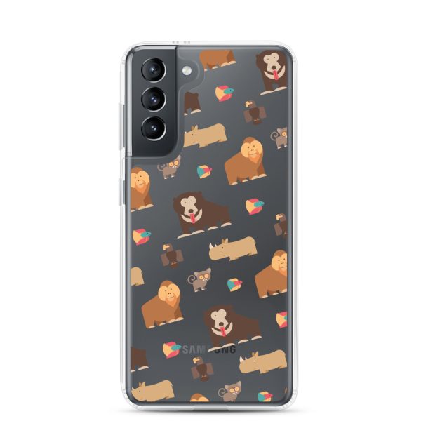 Asian Jungle Animals Samsung Clear Case