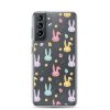 Colorful Bunnies Easter Samsung Clear Case