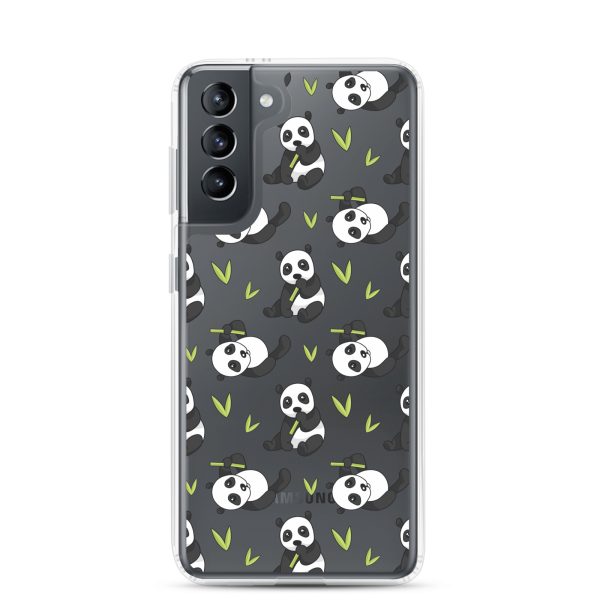 Cute Panda Bear Samsung Clear Case
