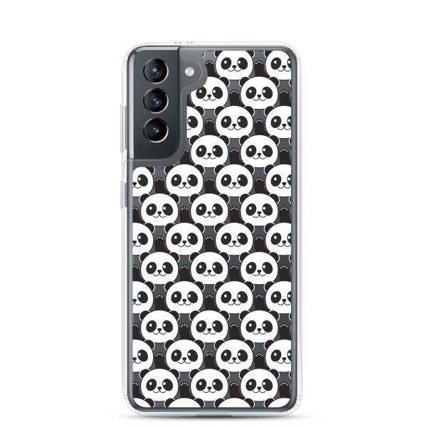 Cute Panda Bears Samsung Clear Case