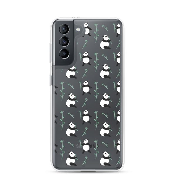 Cute Panda Samsung Clear Case
