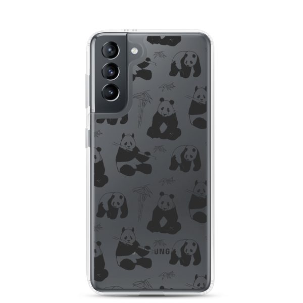 Panda Bears Bamboo Samsung Clear Case