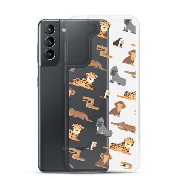 African Jungle Animals Samsung Clear Case