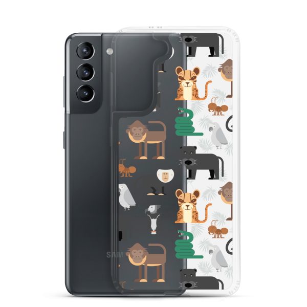 Amazon Jungle Animals Samsung Clear Case