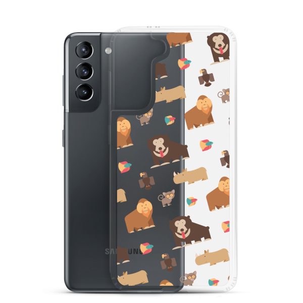 Asian Jungle Animals Samsung Clear Case