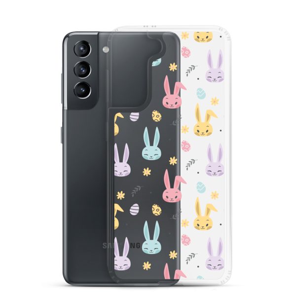 Colorful Bunnies Easter Samsung Clear Case
