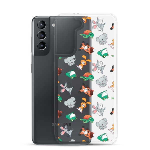 Cute Animals Samsung Clear Case