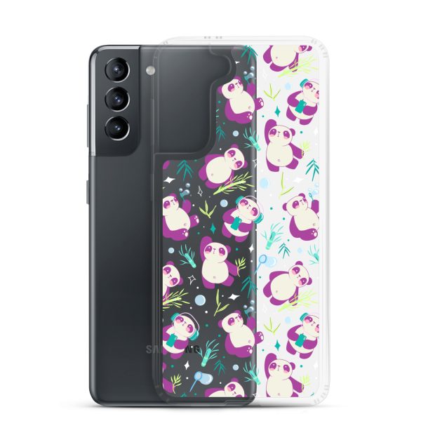 Cute Panda Bamboo Samsung Clear Case