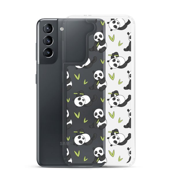 Cute Panda Bear Samsung Clear Case