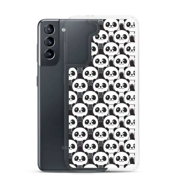 Cute Panda Bears Samsung Clear Case