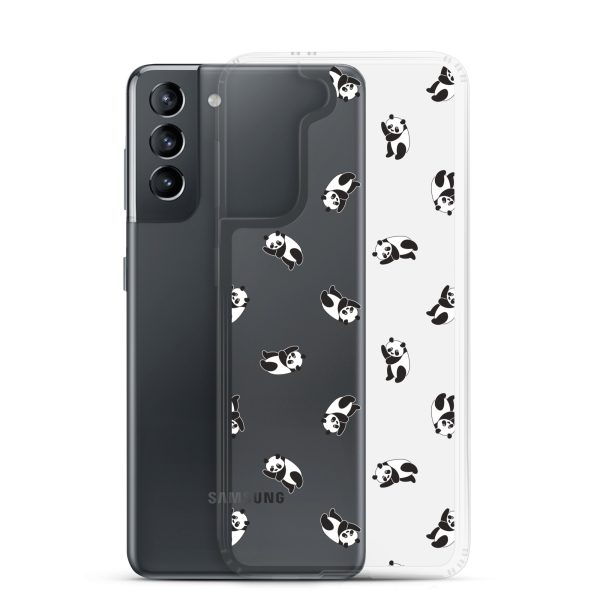 Cute Pandas Samsung Clear Case