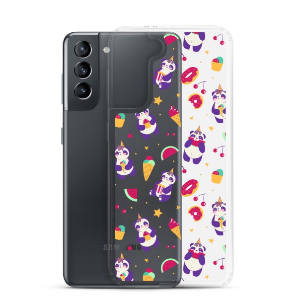 Cute Panda Sweets Samsung Clear Case
