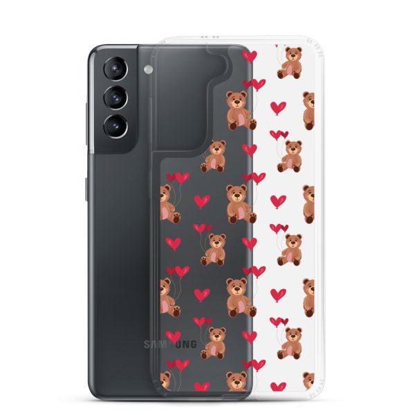 Cute Teddy Bear Samsung Clear Case