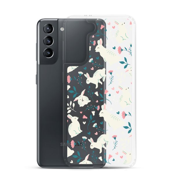 clear-case-for-samsung-samsung-galaxy-s21-case-with-phone-6a53c45a4b718.jpg Easter Cute Rabbits Samsung Clear Case
