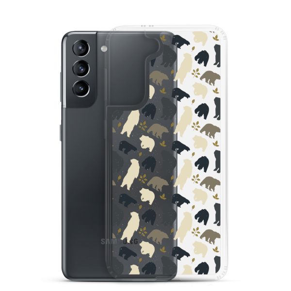 Forest Bear Silhouette Samsung Clear Case