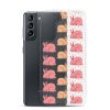 Pink Bunnies Samsung Clear Case