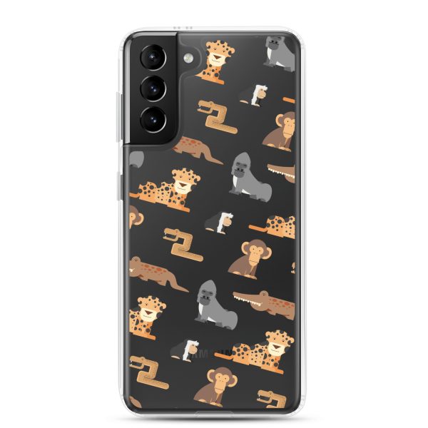 African Jungle Animals Samsung Clear Case