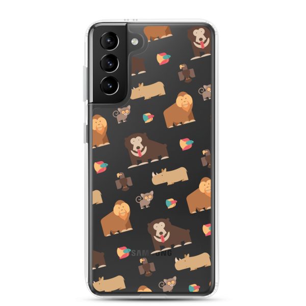 Asian Jungle Animals Samsung Clear Case