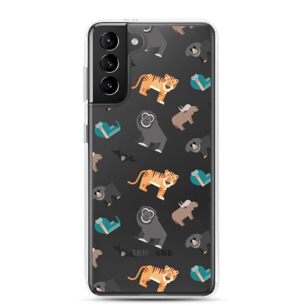 Asian Jungle Animals Samsung Clear Case