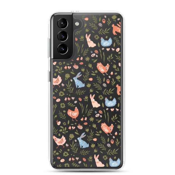Bunnies and Hens Easter Samsung Clear Case