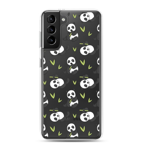 Cute Panda Bear Samsung Clear Case