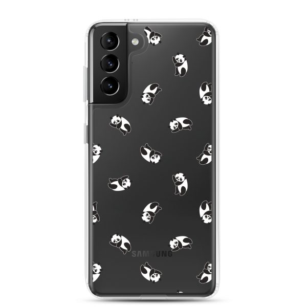 Cute Pandas Samsung Clear Case