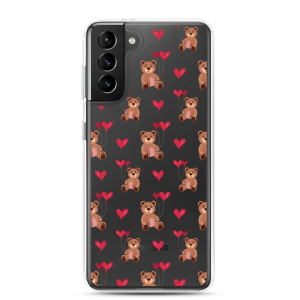Cute Teddy Bear Samsung Clear Case