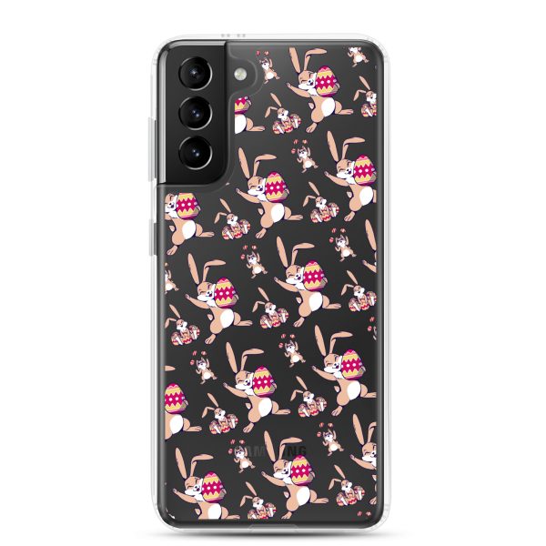 clear-case-for-samsung-samsung-galaxy-s21-plus-case-on-phone-6a53c3697c6b0.jpg Easter Bunny With Egg Samsung Clear Case
