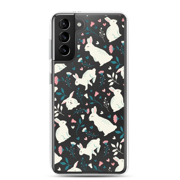 clear-case-for-samsung-samsung-galaxy-s21-plus-case-on-phone-6a53c45a4b60b.jpg Easter Cute Rabbits Samsung Clear Case