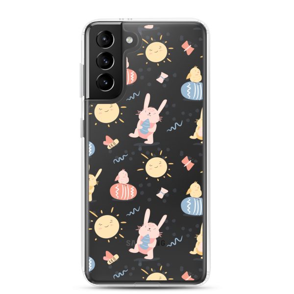 Easter Egg and Bunnies Samsung Clear Case