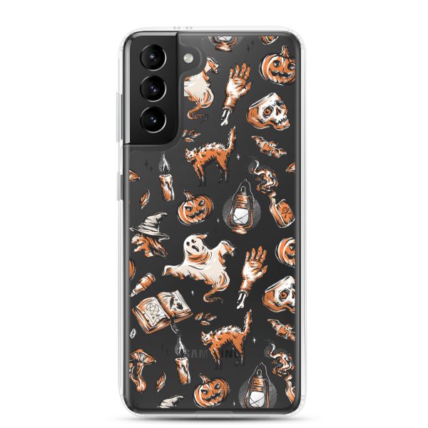 Vintage Halloween Samsung Clear Case