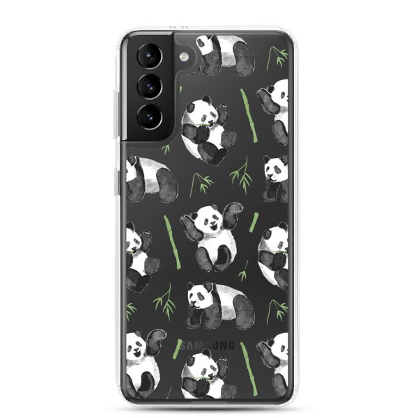 clear-case-for-samsung-samsung-galaxy-s21-plus-case-on-phone-6a53d4bd63011.jpg Watercolor Panda Bear Samsung Clear Case