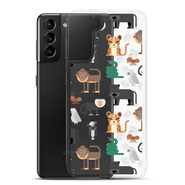 Amazon Jungle Animals Samsung Clear Case