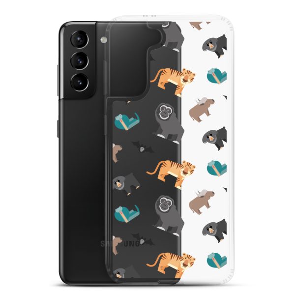 Asian Jungle Animals Samsung Clear Case