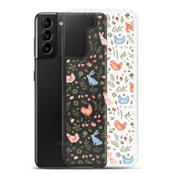 Bunnies and Hens Easter Samsung Clear Case