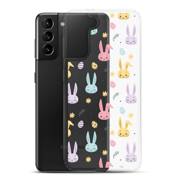 Colorful Bunnies Easter Samsung Clear Case