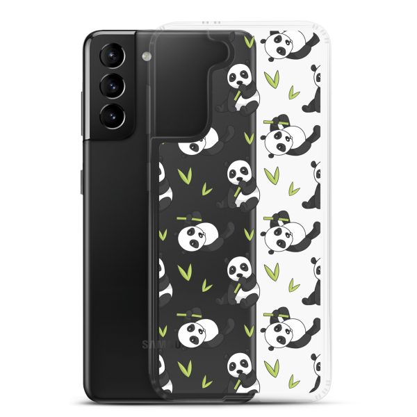 Cute Panda Bear Samsung Clear Case