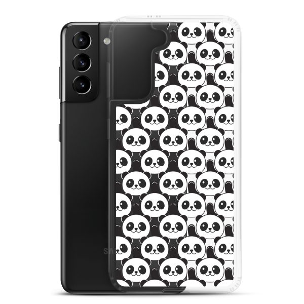 Cute Panda Bears Samsung Clear Case
