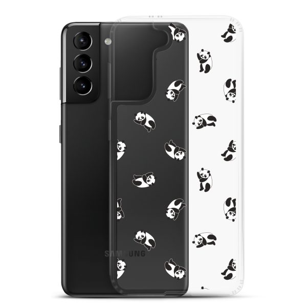 Cute Pandas Samsung Clear Case